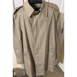 Vintage London Fog Maincoat Trench Coat with Removable Lines Men Size 42Long